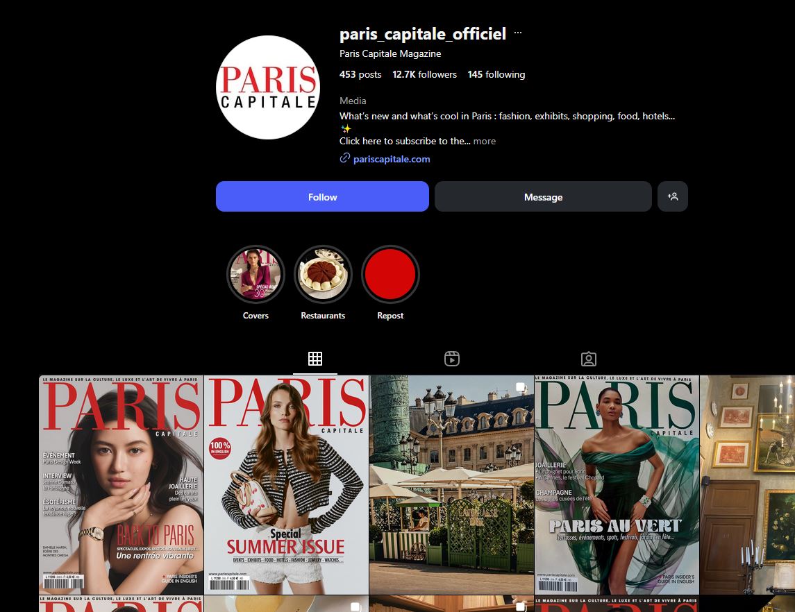 Danielle Paris CAPITALE Magazine Cover